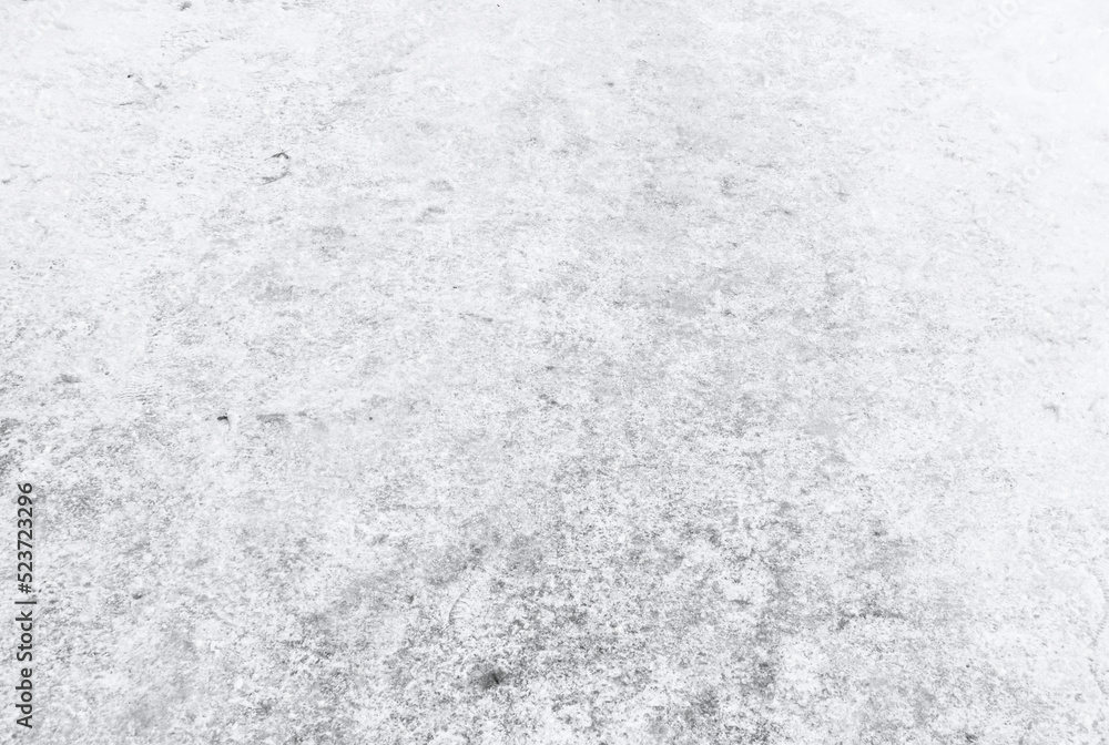 White background. The texture of the surface of the snow.