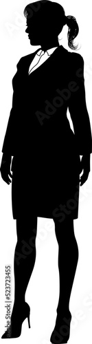 Business People Woman Silho...