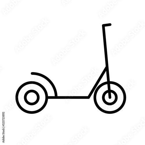 Electric kickboard icon. Scooter. Vector.