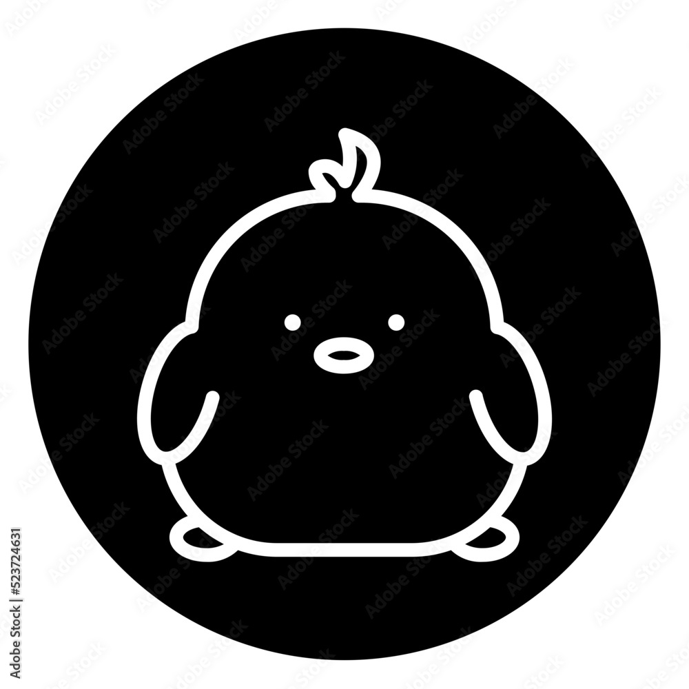 chick cartoon icon