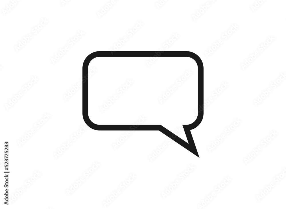 Talk bubble speech icon. Blank empty bubbles vector design elements. Chat on line symbol template. Talk bubble speech icon. Blank empty bubbles vector design elements. Chat on line symbol template.