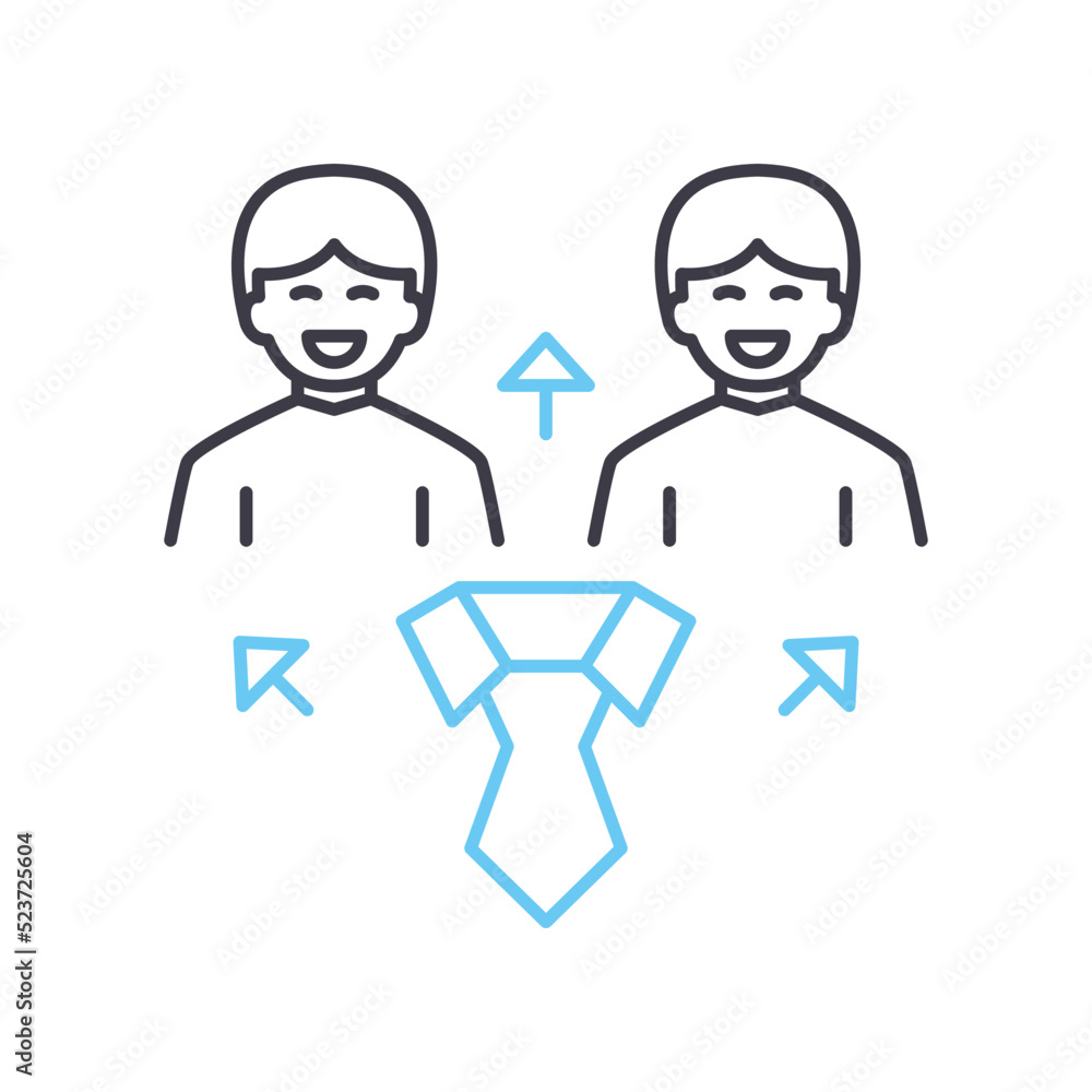 company culture line icon, outline symbol, vector illustration, concept sign company culture line icon, outline symbol, vector illustration, concept sign