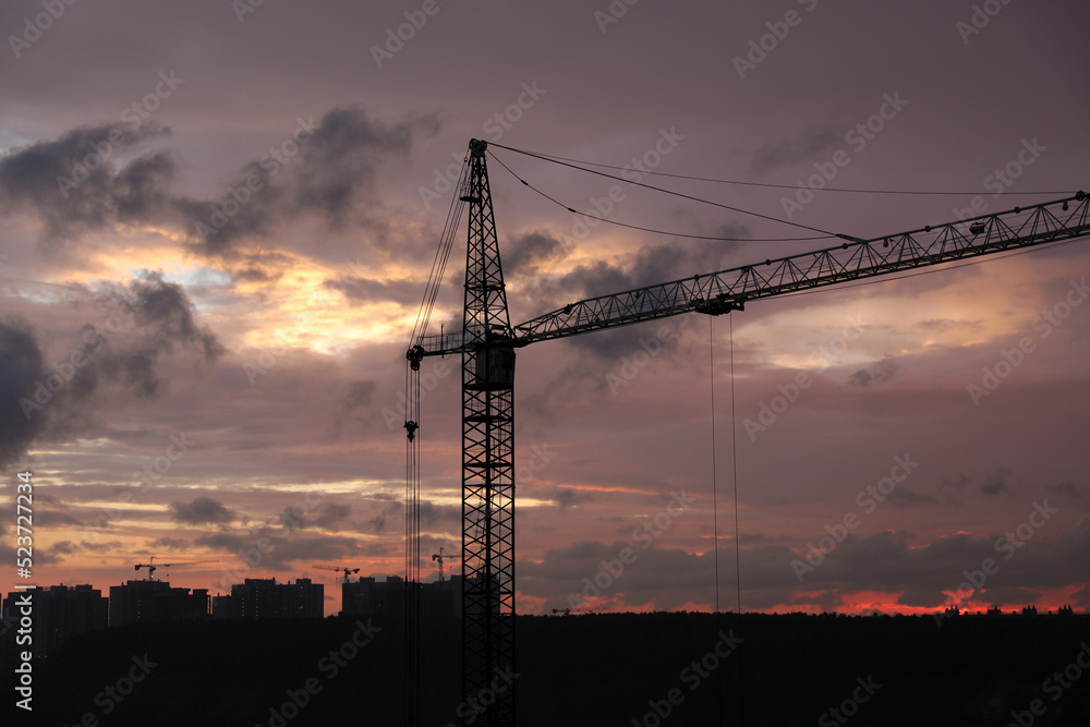 beautiful sky landscape at sunset