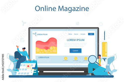 Oncologist online service or platform. Cancer disease diagnostic