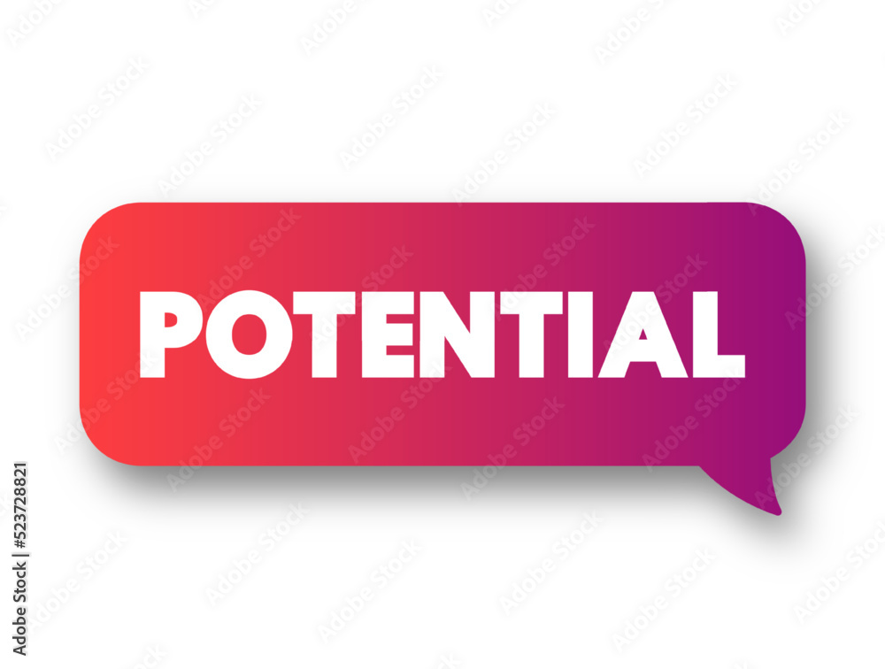 Potential text quote, motivation concept background Potential text quote, motivation concept background