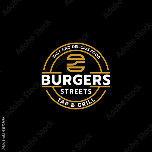 Burgers Delicious Food Vintage Modern Elegant