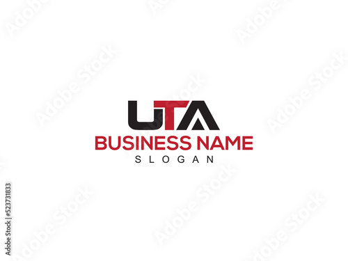 Abstract UTA Logo Icon, Unique uta Logo letter Vector Image Design With Three Letter For You