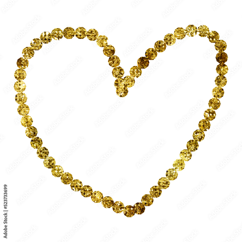 Obraz premium Heart Glitter Decoration
