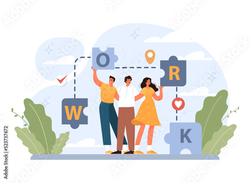 Online office. Modern virtual office developing and moderating