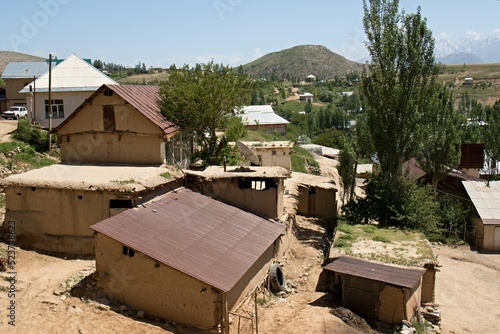 Mountain village of Douba in Zarafshan Range, Kashkadarya Region. Uzbekistan.