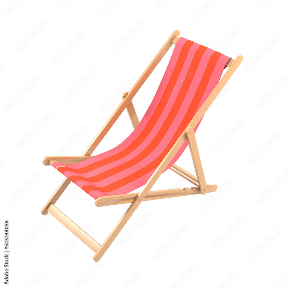 Beach Chair 3d Illustration