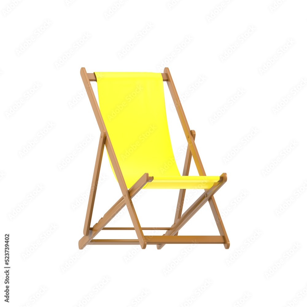 Beach Chair 3d Illustration