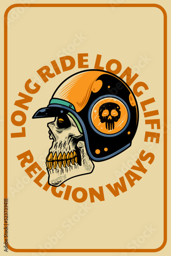 skull head with helm on car...