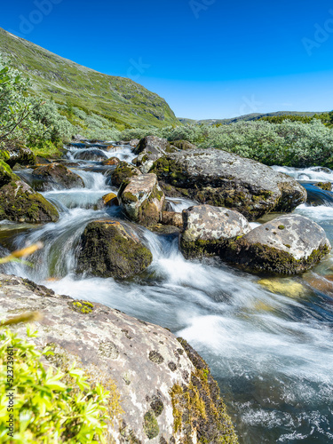 waterfall in Hardangervidda national park