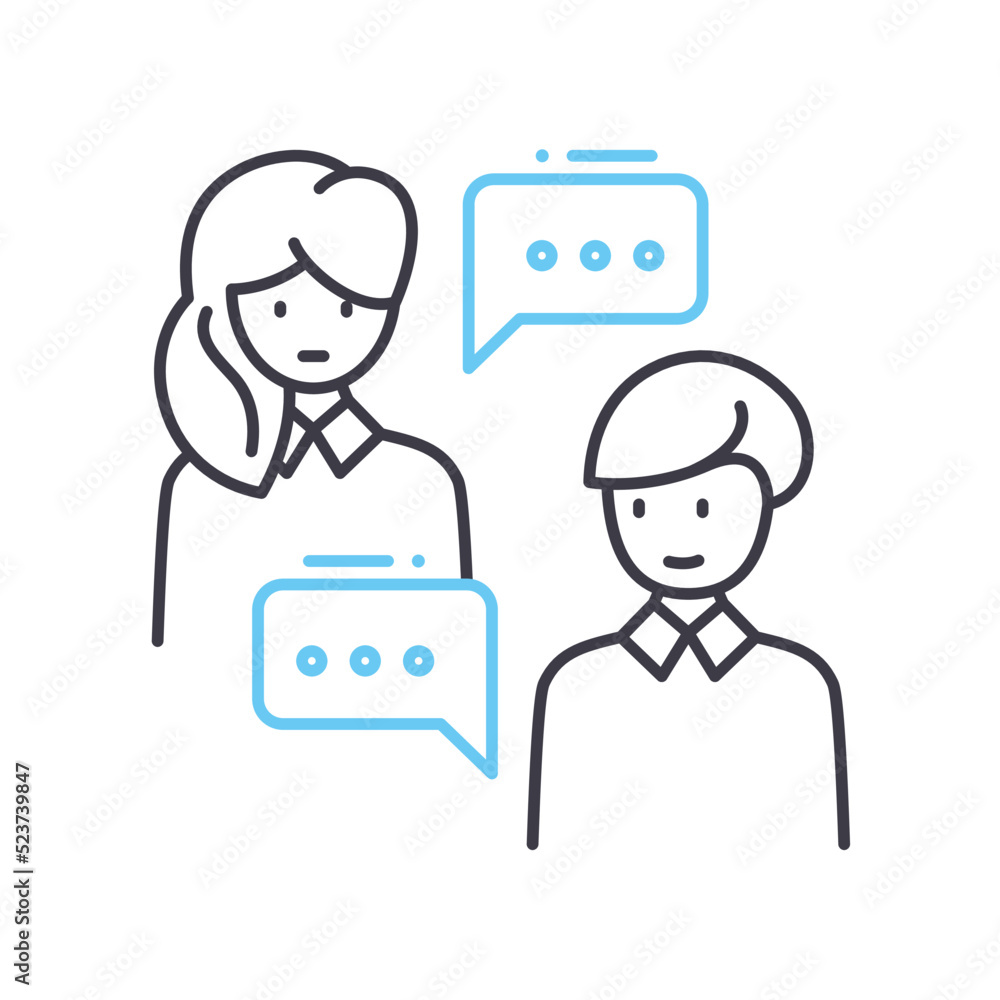 feedback line icon, outline symbol, vector illustration, concept sign feedback line icon, outline symbol, vector illustration, concept sign