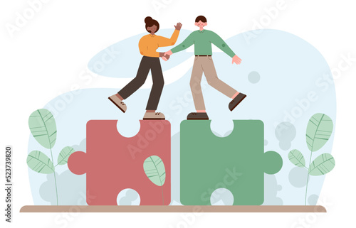 Deal concept. Entrepreneurs setting an official contract. Idea