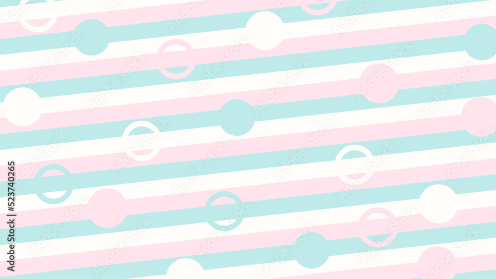 Cotton Candy Blue and Pink Colored Line Pattern Background