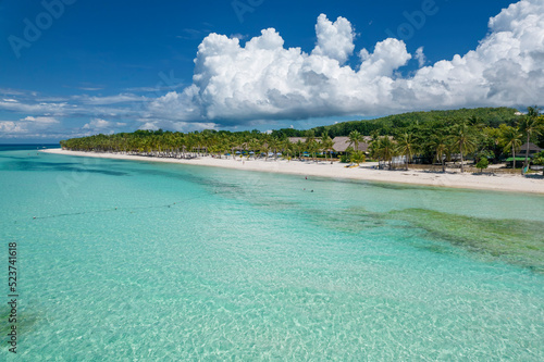 View of the popular Dumaluan Beach in the island of Panglao, Philippines. photo