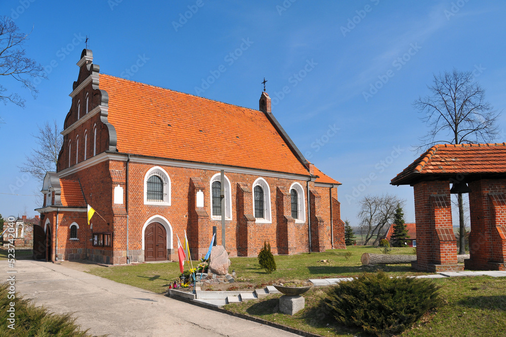 Late Gothic church of St. Mary Magdalene. Kwieciszewo, Kuyavian-Pomeranian Voivodeship, Poland.
