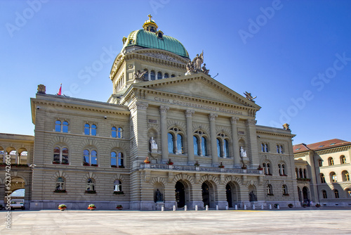 The Federal Palace - parliament building in Bern, Switzerland