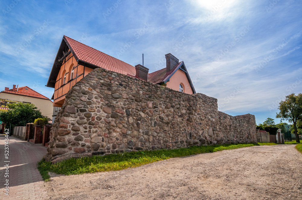 Old wall. Mysliborz, West Pomeranian Voivodeship, Poland.