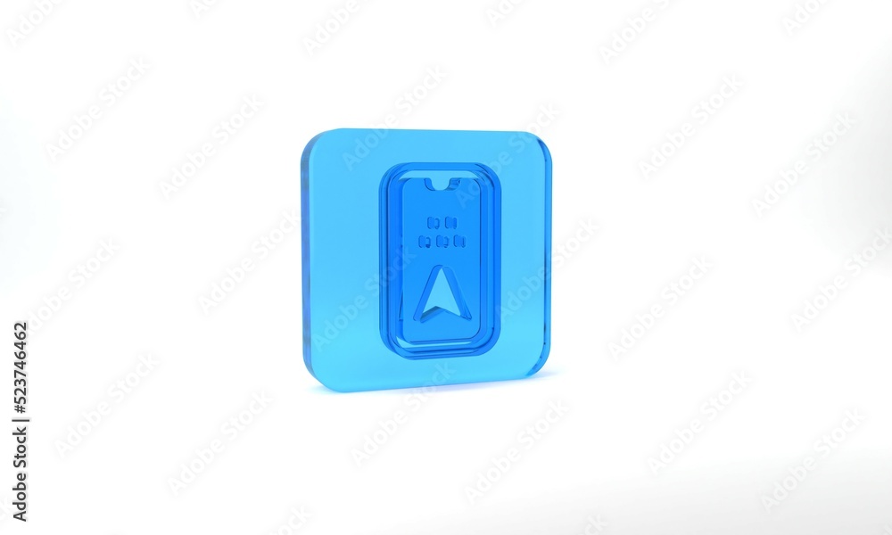 Blue Infographic of city map navigation icon isolated on grey background. Mobile App Interface concept design. Geolacation concept. Glass square button. 3d illustration 3D render Blue Infographic of city map navigation icon isolated on grey background. Mobile App Interface concept design. Geolacation concept. Glass square button. 3d illustration 3D render