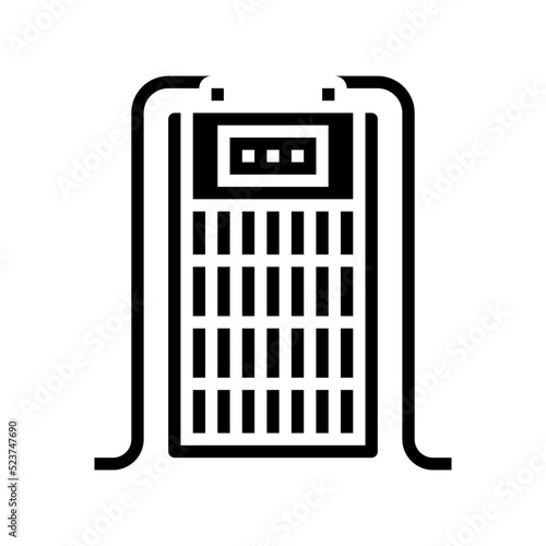 chiller aquarium fish glyph icon vector. chiller aquarium fish sign. isolated symbol illustration