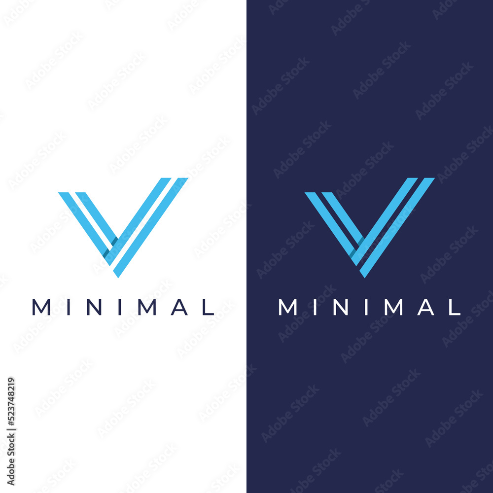 Logo design initial letter V with artistic monogram.Logo is modern, luxurious and elegant. Background isolated. Logo design initial letter V with artistic monogram.Logo is modern, luxurious and elegant. Background isolated.