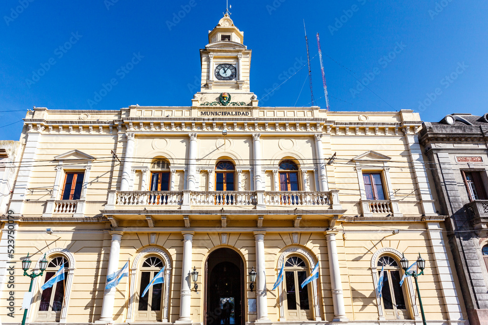 Exterior of the town hall (Municipalidad in Spanish) of Villaguay, Entrerios, Argentina, South America