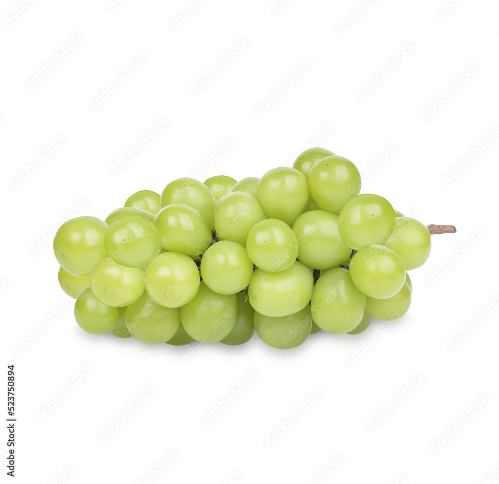 Fresh green grape isolated on transparent background Fresh green grape isolated on transparent background