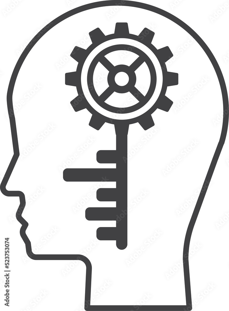 Obraz premium brain icon isolated on transparent background