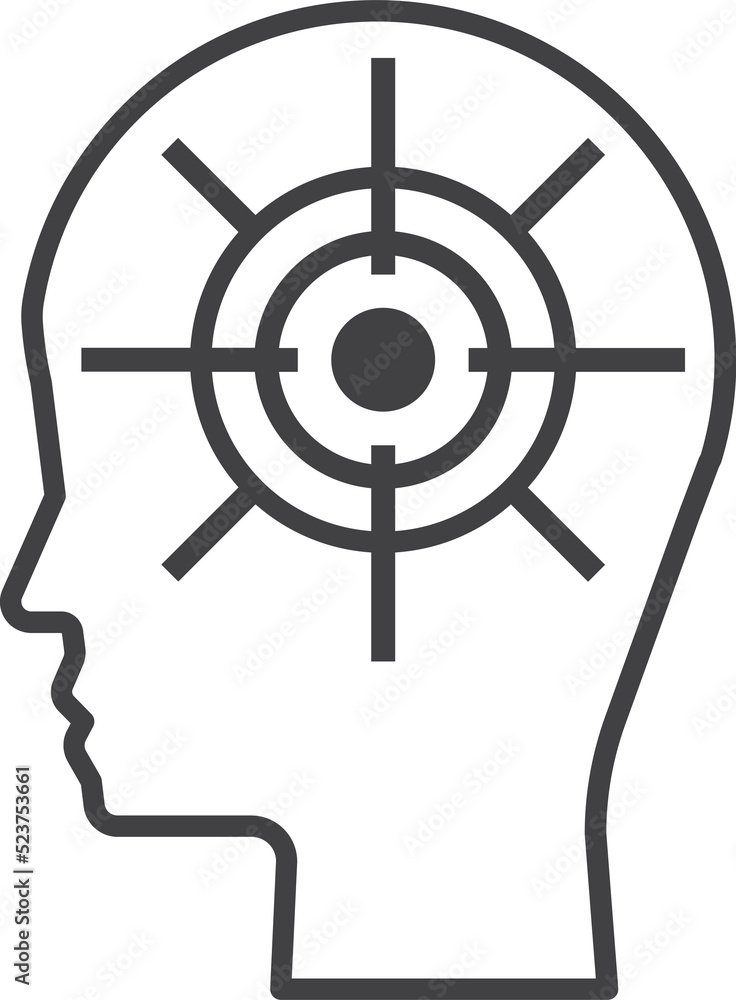 Obraz premium brain icon isolated on transparent background