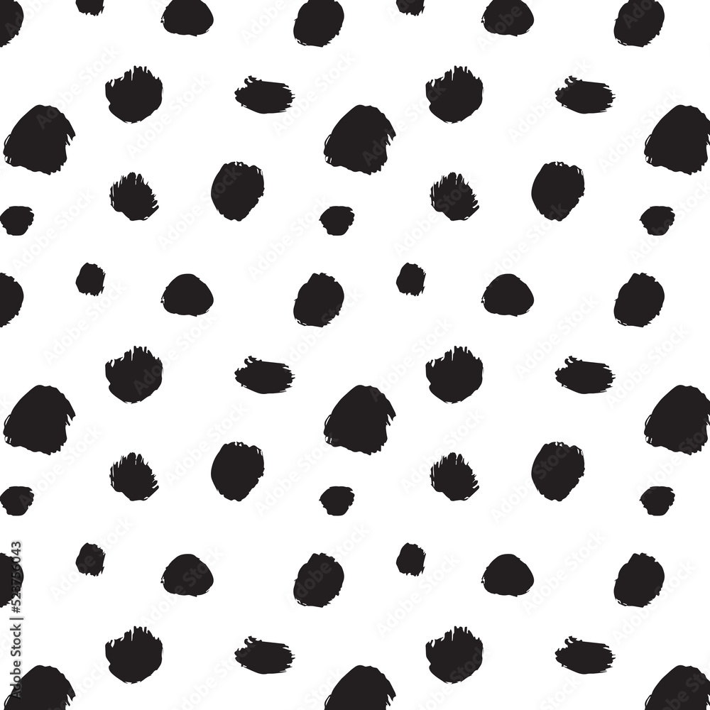 Hand drawn dotted seamless pattern in grunge rough vector style. Cute, animal skin, simple, background. Hand drawn dotted seamless pattern in grunge rough vector style. Cute, animal skin, simple, background.