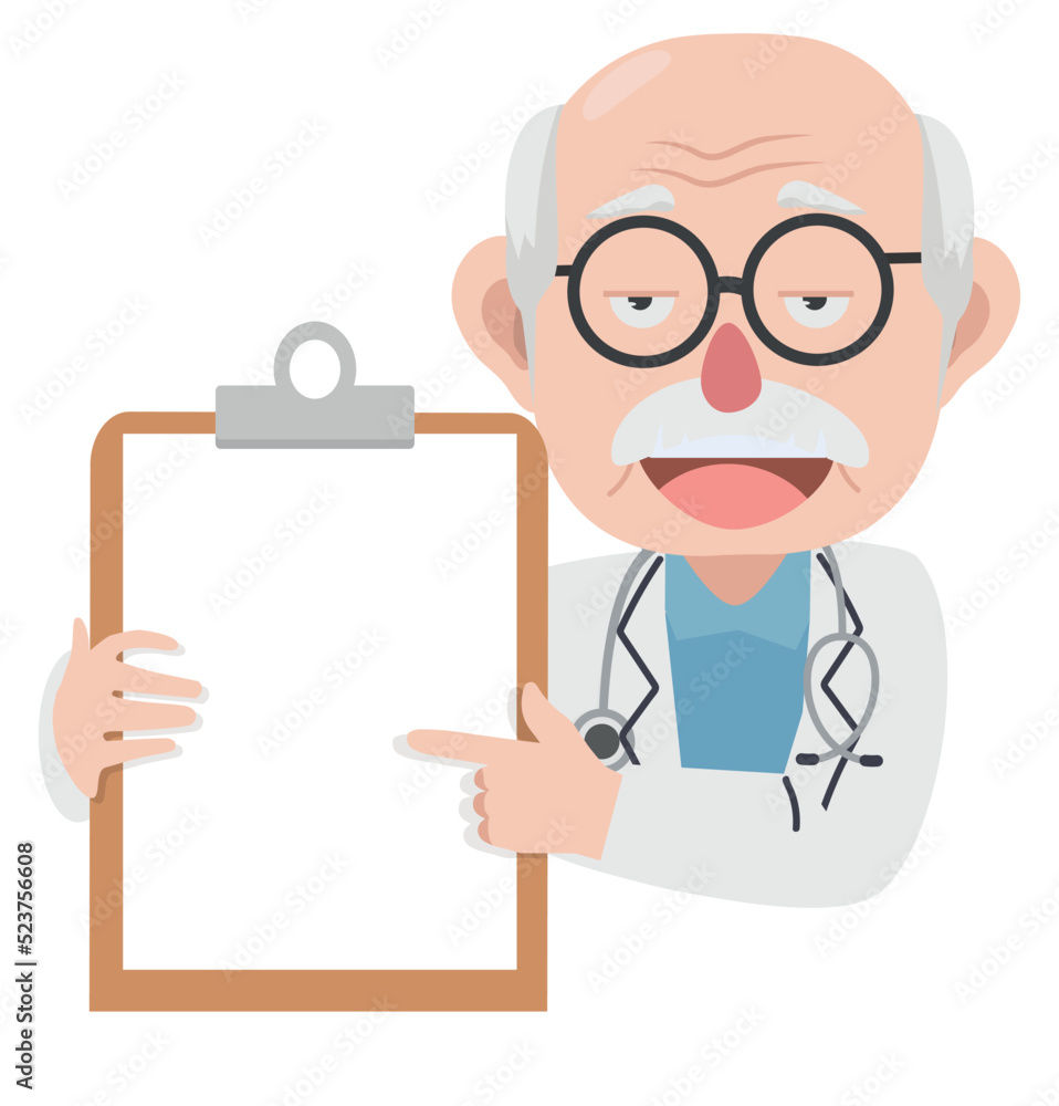 Doctor Hold Empty Medical Clipboard cartoon Doctor Hold Empty Medical Clipboard cartoon
