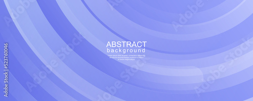 Minimalist banner with blue abstract circle shape