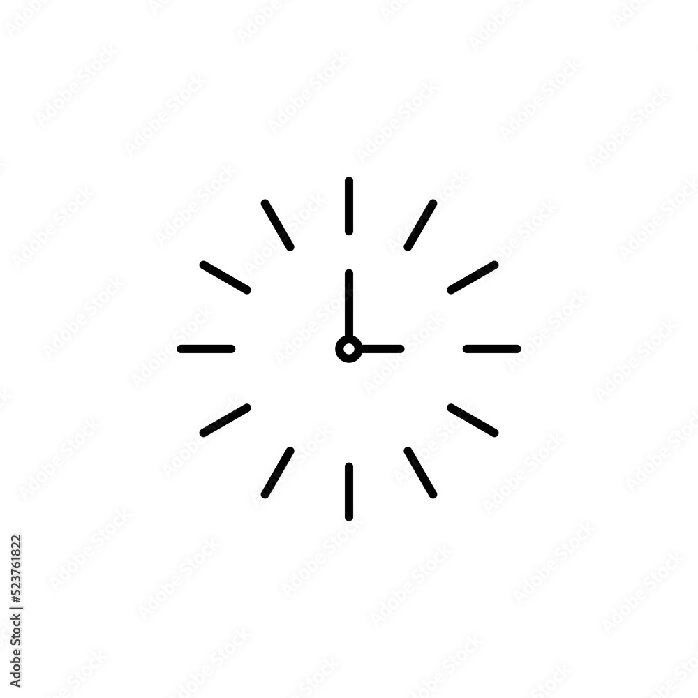 clock icon or logo isolated sign symbol vector illustration - high quality black style vector icons eps 10 clock icon or logo isolated sign symbol vector illustration - high quality black style vector icons eps 10
