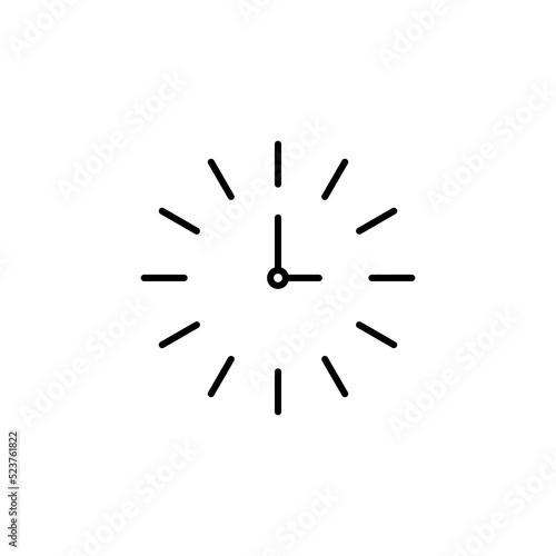clock icon or logo isolated sign symbol vector illustration - high quality black style vector icons eps 10