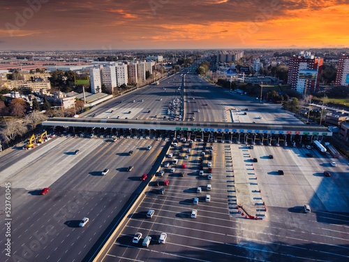 Richieri highway toll station in Buenos Aires