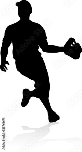 Baseball player in sports p...