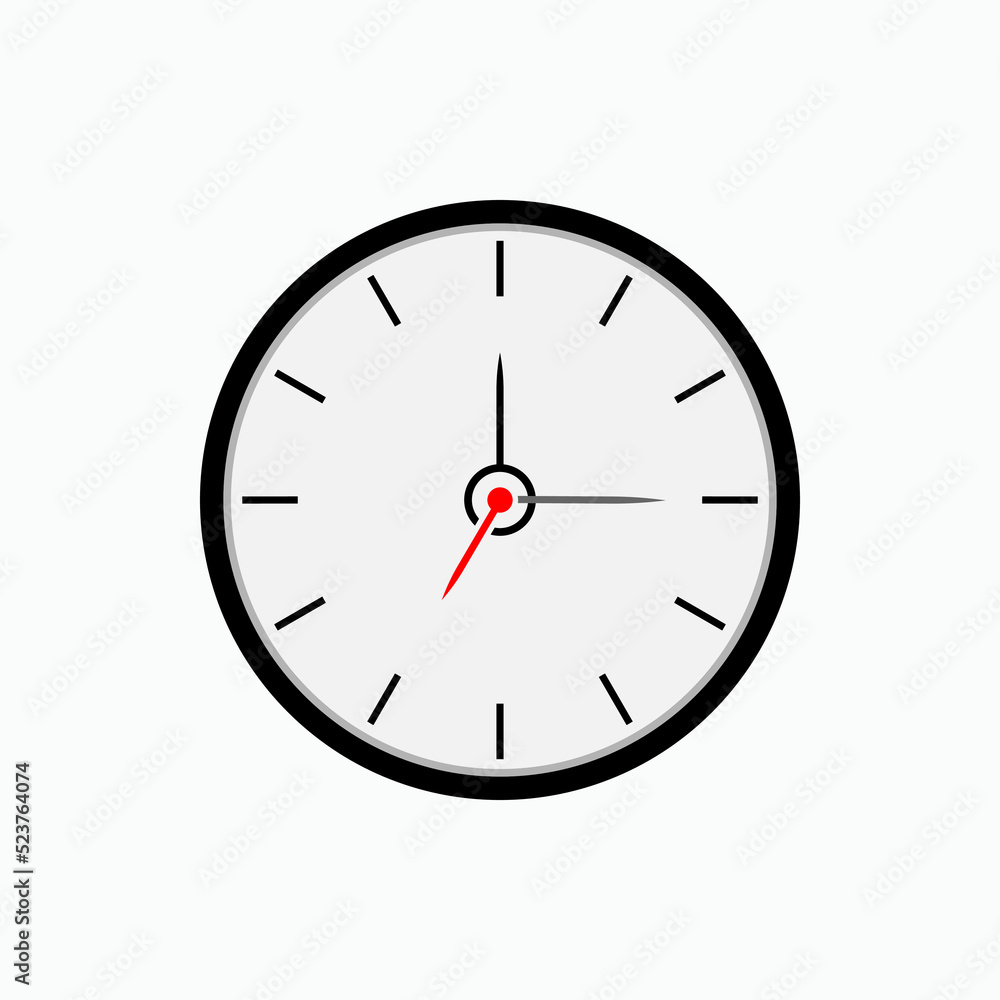 Clock Icon. Time Illustrations - Vector, Sign and Symbol for Design, Presentation, Website or Apps Elements. Clock Icon. Time Illustrations - Vector, Sign and Symbol for Design, Presentation, Website or Apps Elements.