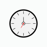 Clock Icon. Time Illustrations - Vector, Sign and Symbol for Design, Presentation, Website or Apps Elements.