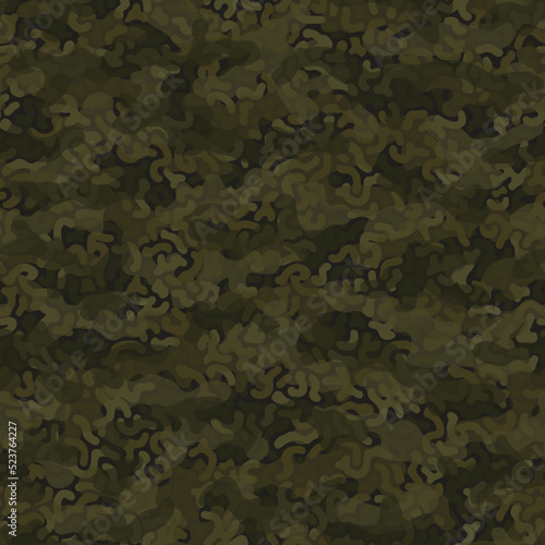 Digital camouflage seamless pattern. Abstract army or hunting masking ornament