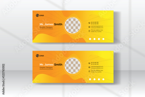 Email signature business design Template