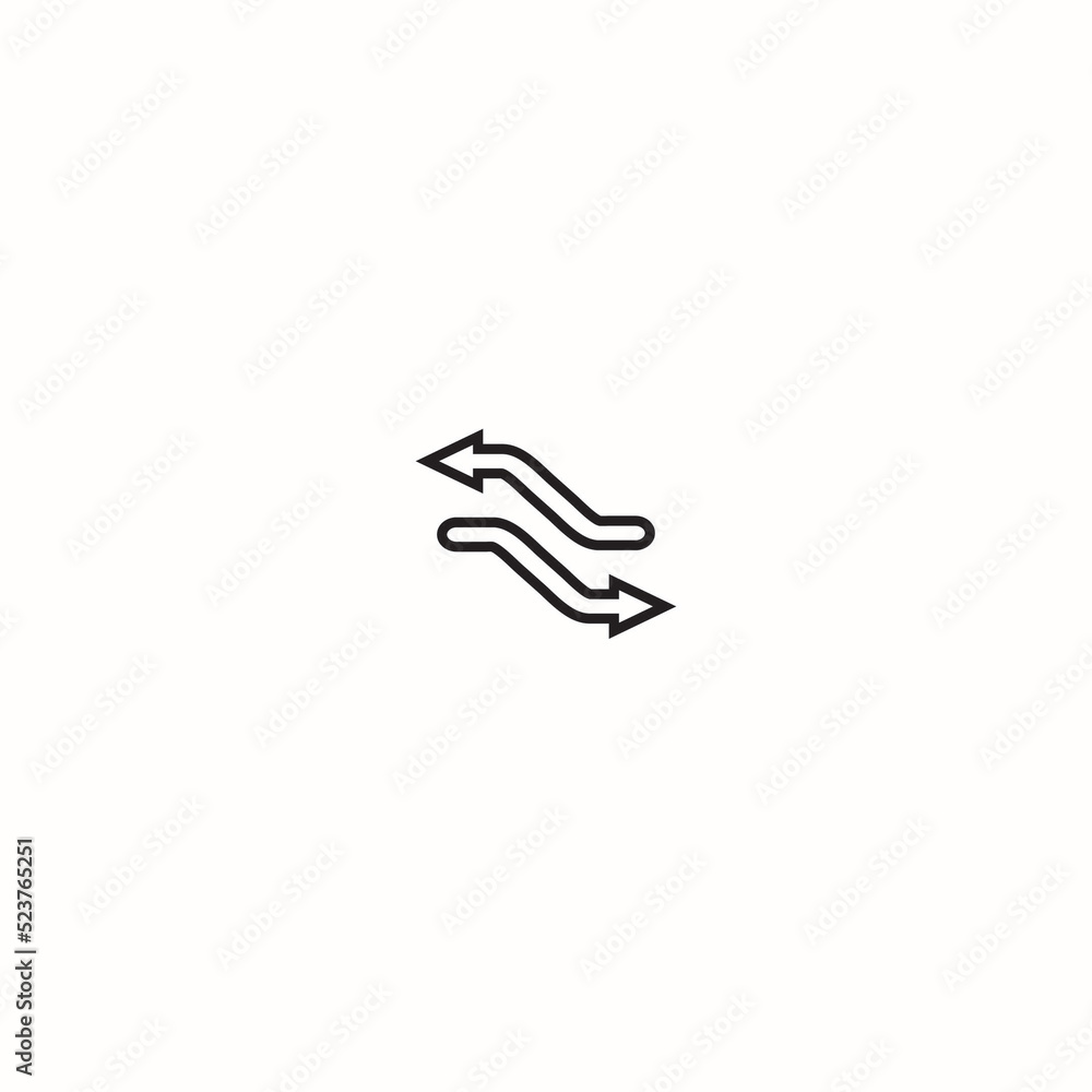 Obraz premium Flat design arrow . Directional arrow sign or icons design . arrow icon illustration . black and white arrow . download arrow icon