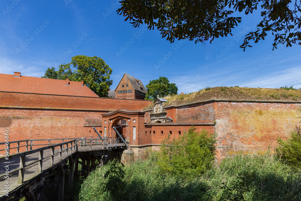 Citadel and fortress in Domitz in Mecklenburg-Vorpommern Germany well know for the Elbe bridge destroyed to prefent Russians to pass the Elbe river during WOII