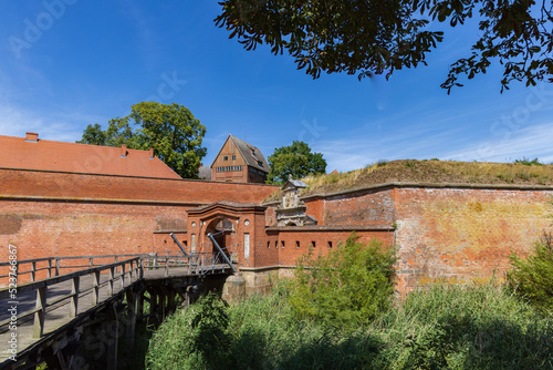 Citadel and fortress in Domitz in Mecklenburg-Vorpommern Germany well know for the Elbe bridge destroyed to prefent Russians to pass the Elbe river during WOII photo