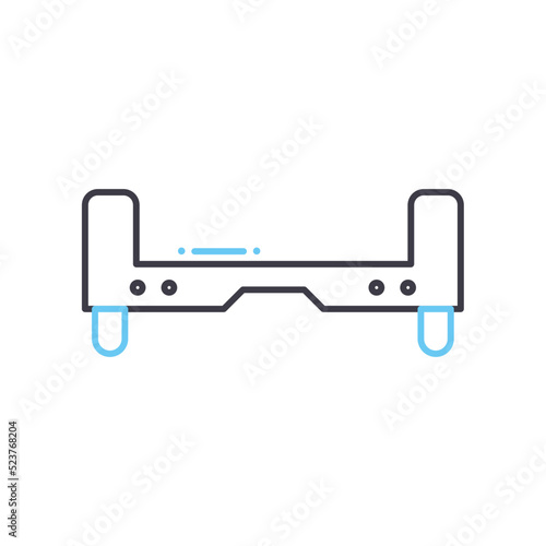 gyroscooter line icon, outline symbol, vector illustration, concept sign