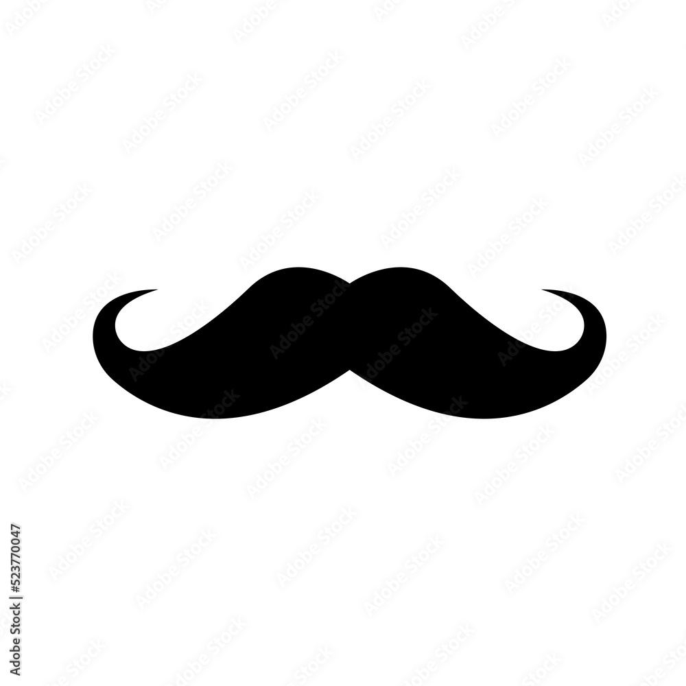 Italy mustache icon. Simple illustration of italy mustache vector icon for web Italy mustache icon. Simple illustration of italy mustache vector icon for web