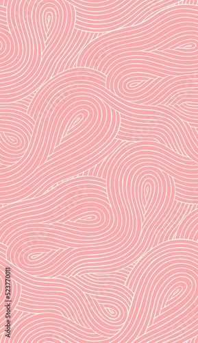 Seamless abstract wavy pattern. Fingerprint background.