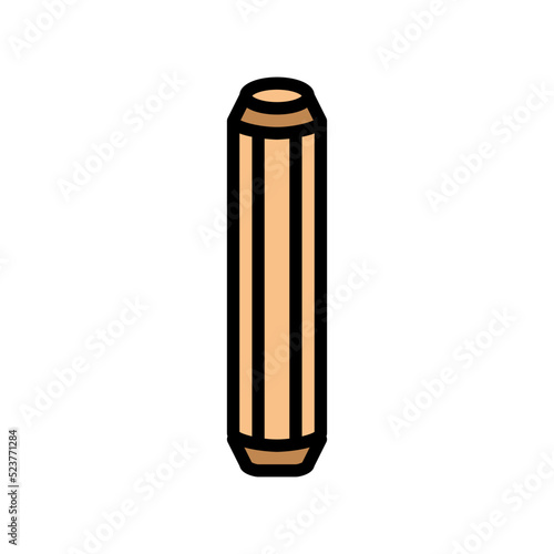 furniture dowel assembly color icon vector illustration photo